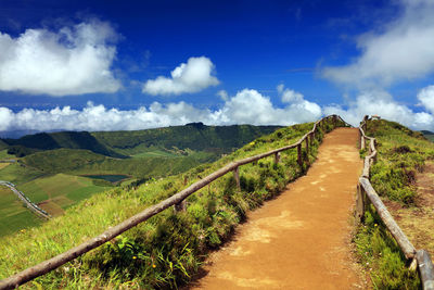 Panoramic view of landscape against sky