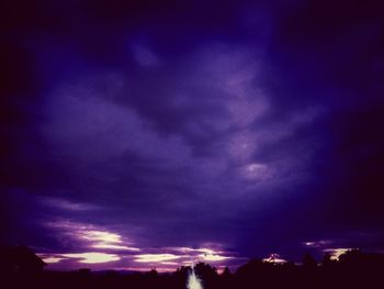 Low angle view of cloudy sky