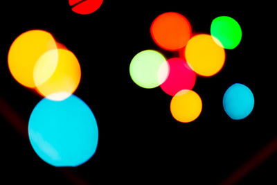 Defocused lights at night