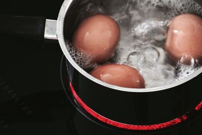 Close-up of food in cooking pan