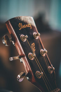 Close-up of guitar