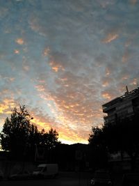 Built structure at sunset