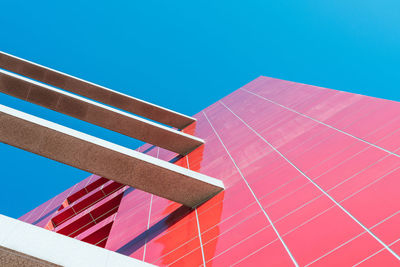 Low angle view of building against clear sky