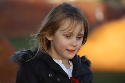 Portrait of cute girl