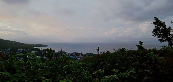 Scenic view of sea against sky