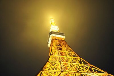 Low angle view of eiffel tower