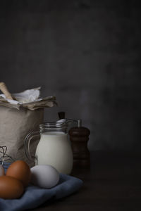 Close-up of food on table
