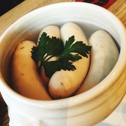 Close-up of soup in bowl