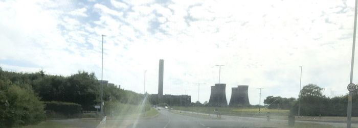 Panoramic view of road against sky