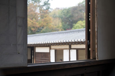 Close-up of house window