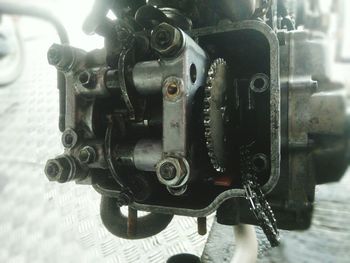 Close-up of machine part