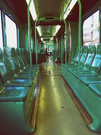 Interior of train