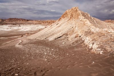 Scenic view of desert against sky
