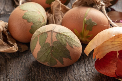 Close-up of fruits on table