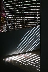 Close-up of shadow on floor