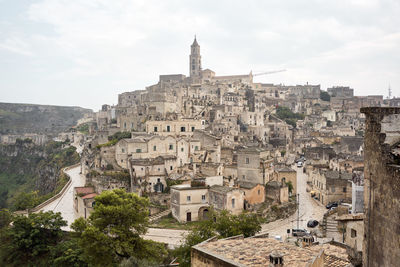 Aerial view of a town