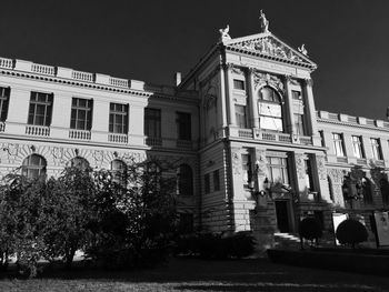 Low angle view of building facade