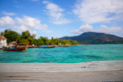 Scenic view of sea against sky