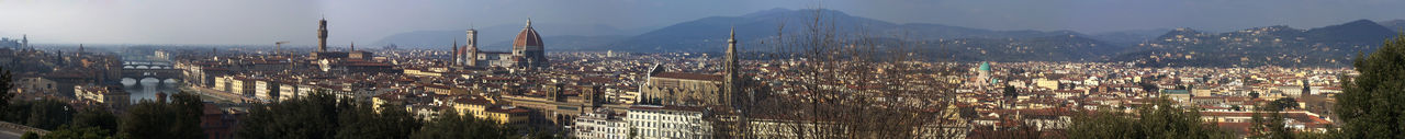 High angle view of cityscape against sky