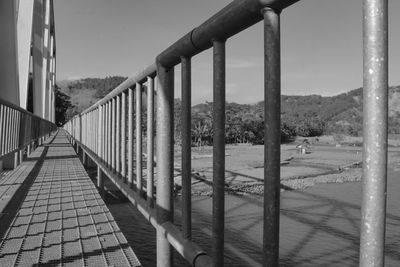 View of bridge against clear sky