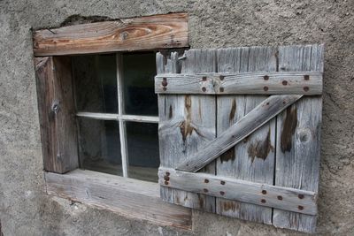 Entrance of abandoned building