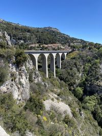 Low angle view of bridge against sky