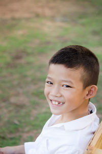 Portrait of smiling boy