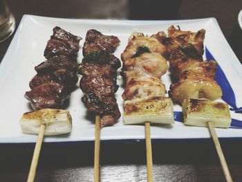 Close-up of food in plate