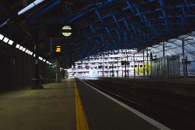 Railroad station platform