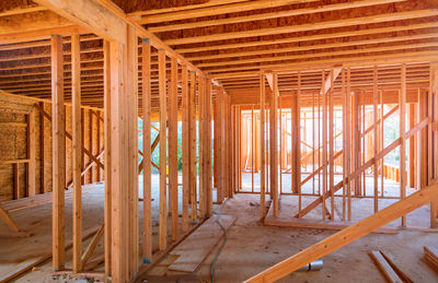 Interior of building under construction