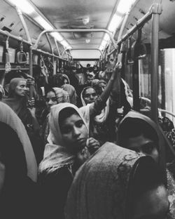 People sitting in train