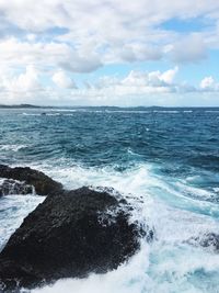 Scenic view of sea against sky