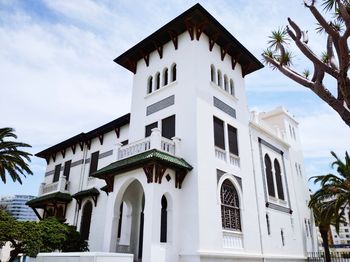 Low angle view of building against sky