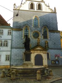 Low angle view of church against sky