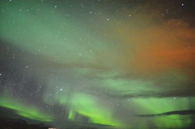 Low angle view of sky at night