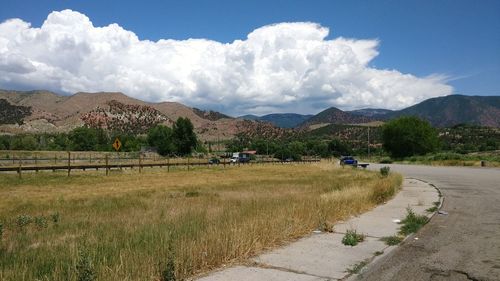 Panoramic view of landscape against sky