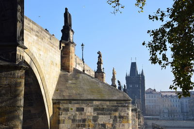 Low angle view of historic building against sky