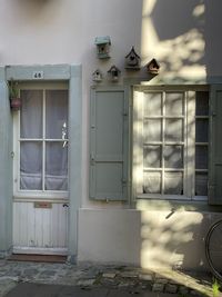 Close-up of old window