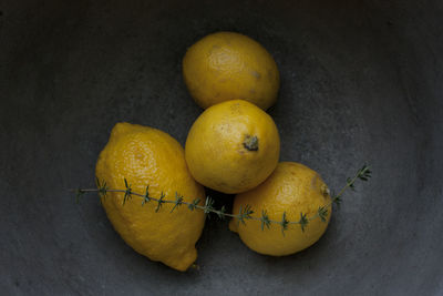 High angle view of fruits