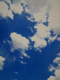 Low angle view of clouds in sky