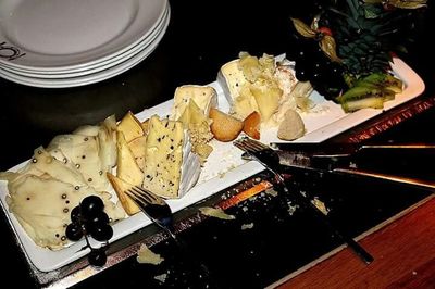 Close-up of food on table