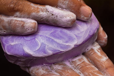 Close-up of hand