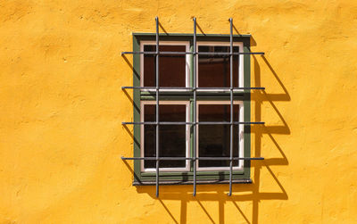 Close-up of building window