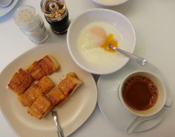 Close-up of served food