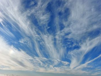 Low angle view of blue sky