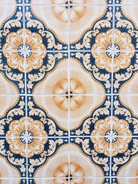 Full frame shot of tiled floor