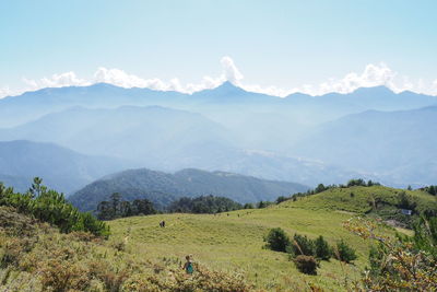Scenic view of landscape against sky