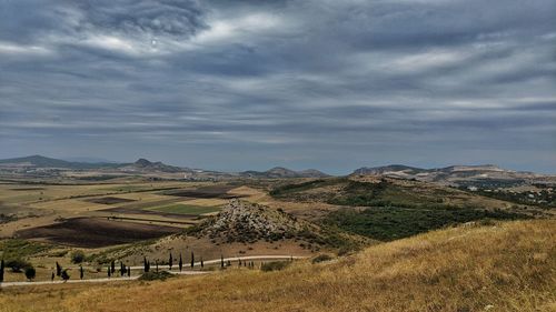 Scenic view of landscape against sky