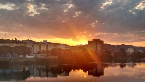 City at sunset