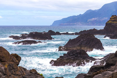 Scenic view of sea against sky